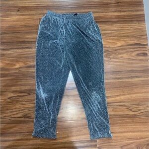 Glitter Silver Joggers